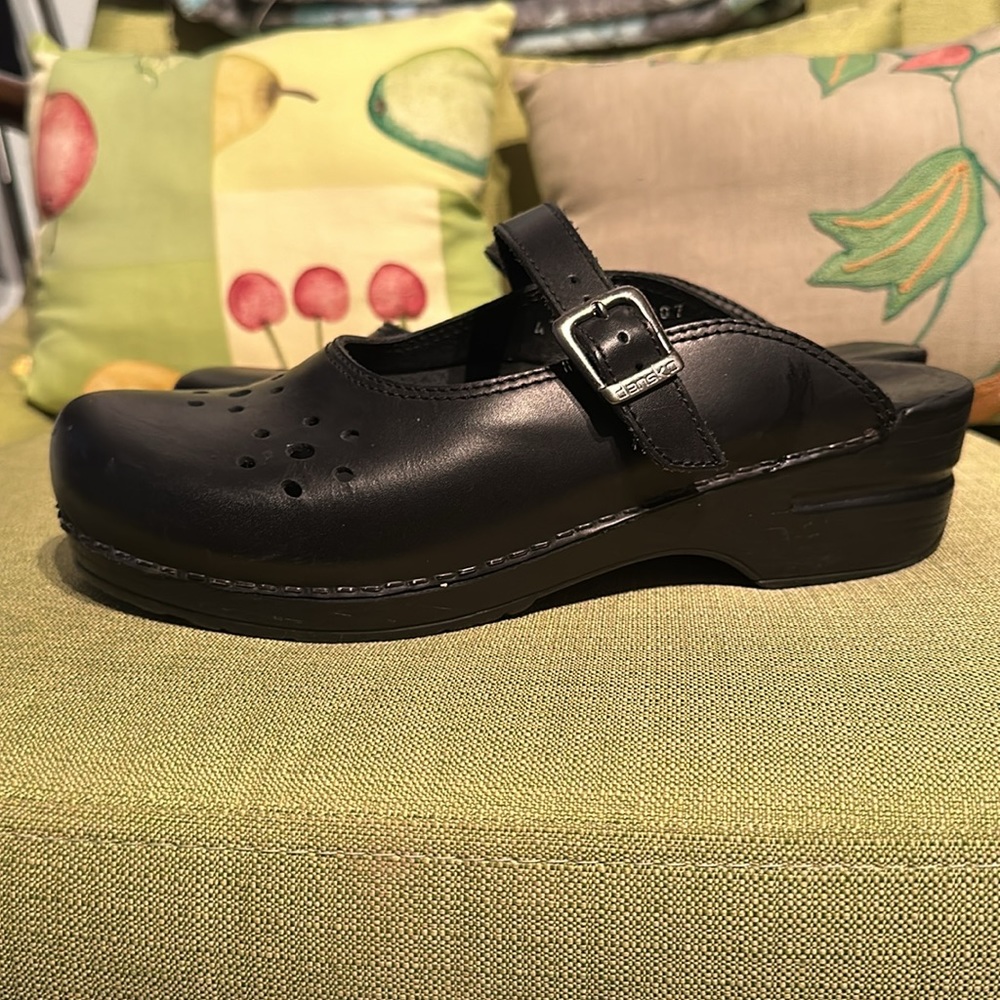 Dansko, size 41, Black leather clogs - Picture 2 of 5